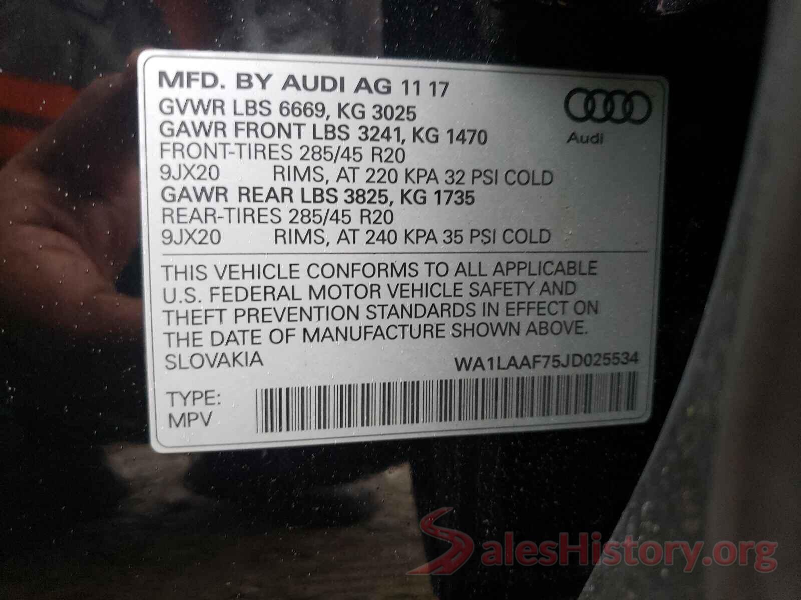 WA1LAAF75JD025534 2018 AUDI Q7