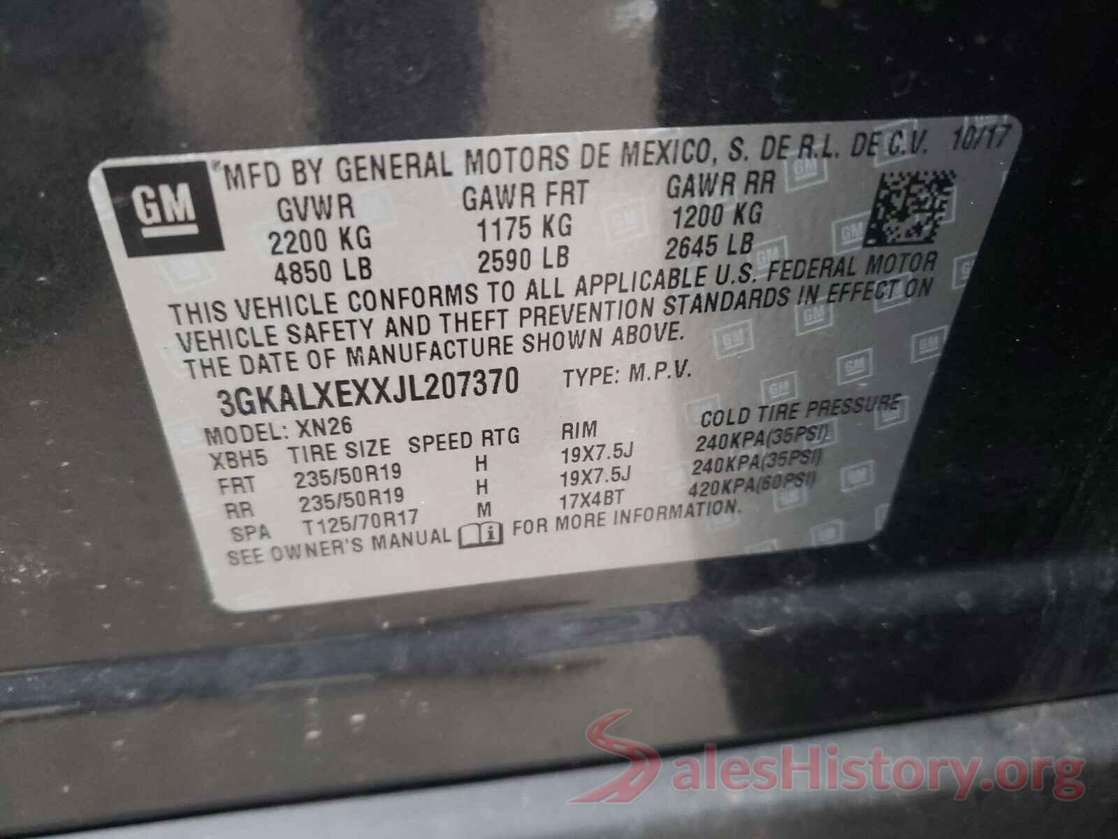 3GKALXEXXJL207370 2018 GMC TERRAIN