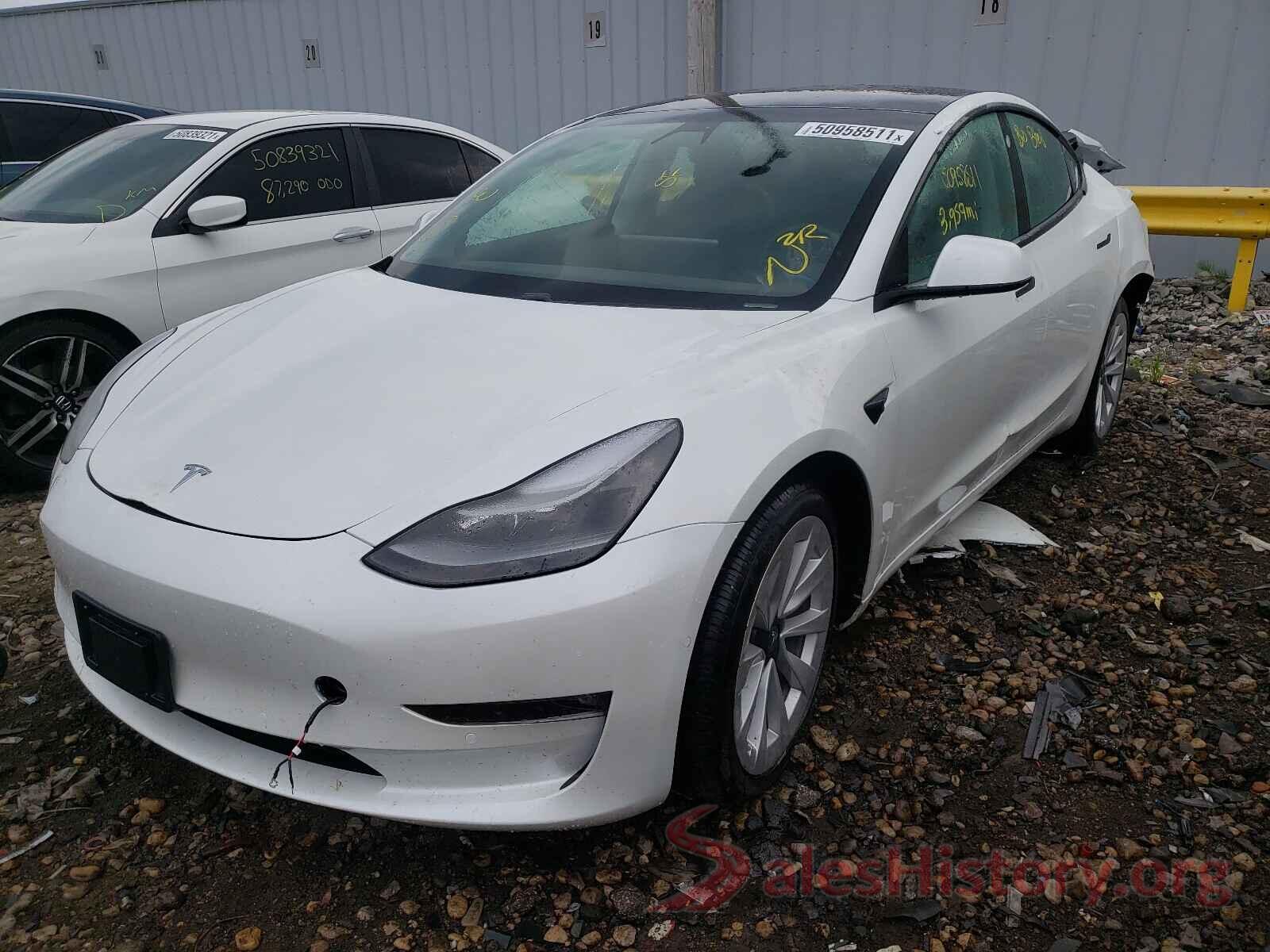 5YJ3E1EB5MF906733 2021 TESLA MODEL 3