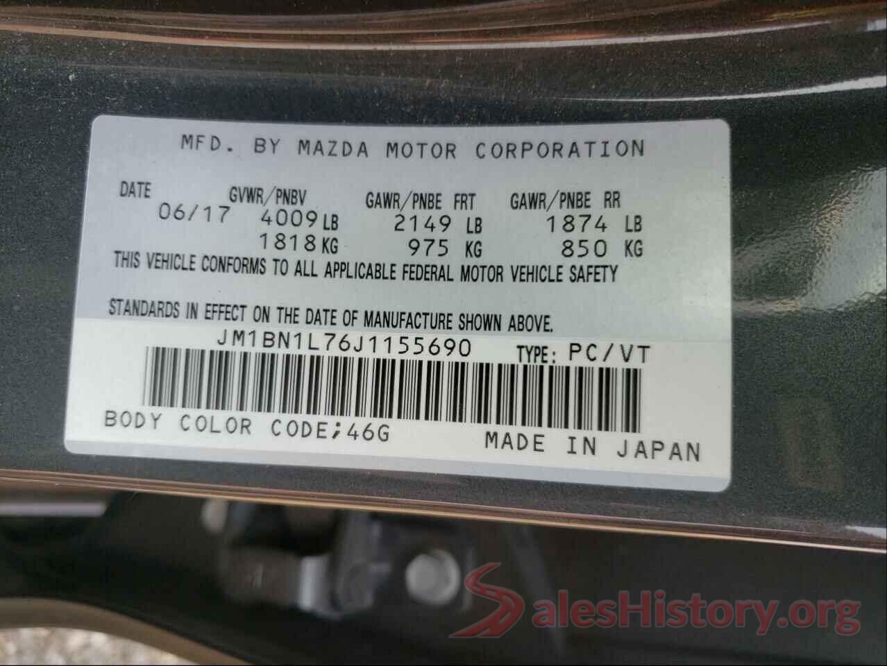 JM1BN1L76J1155690 2018 MAZDA 3