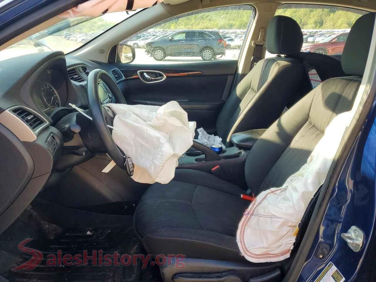2018 NISSAN SENTRA VIN 3N1AB7APXJL637620, engine bay