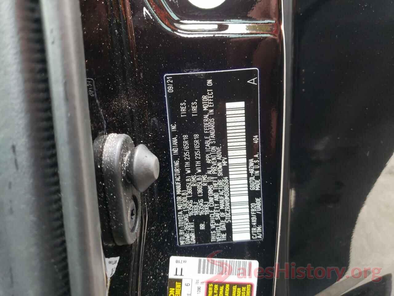 5TDCZRAH9MS086584 2021 TOYOTA HIGHLANDER