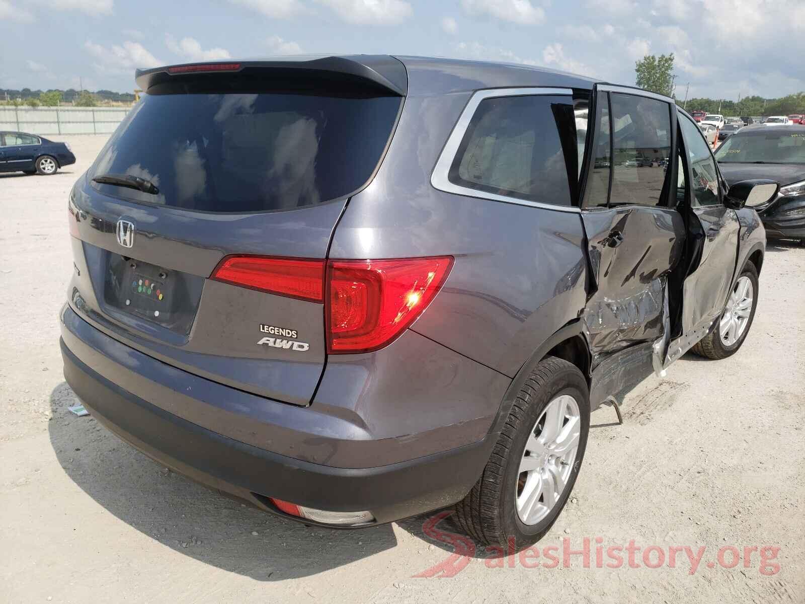 5FNYF6H17GB049340 2016 HONDA PILOT