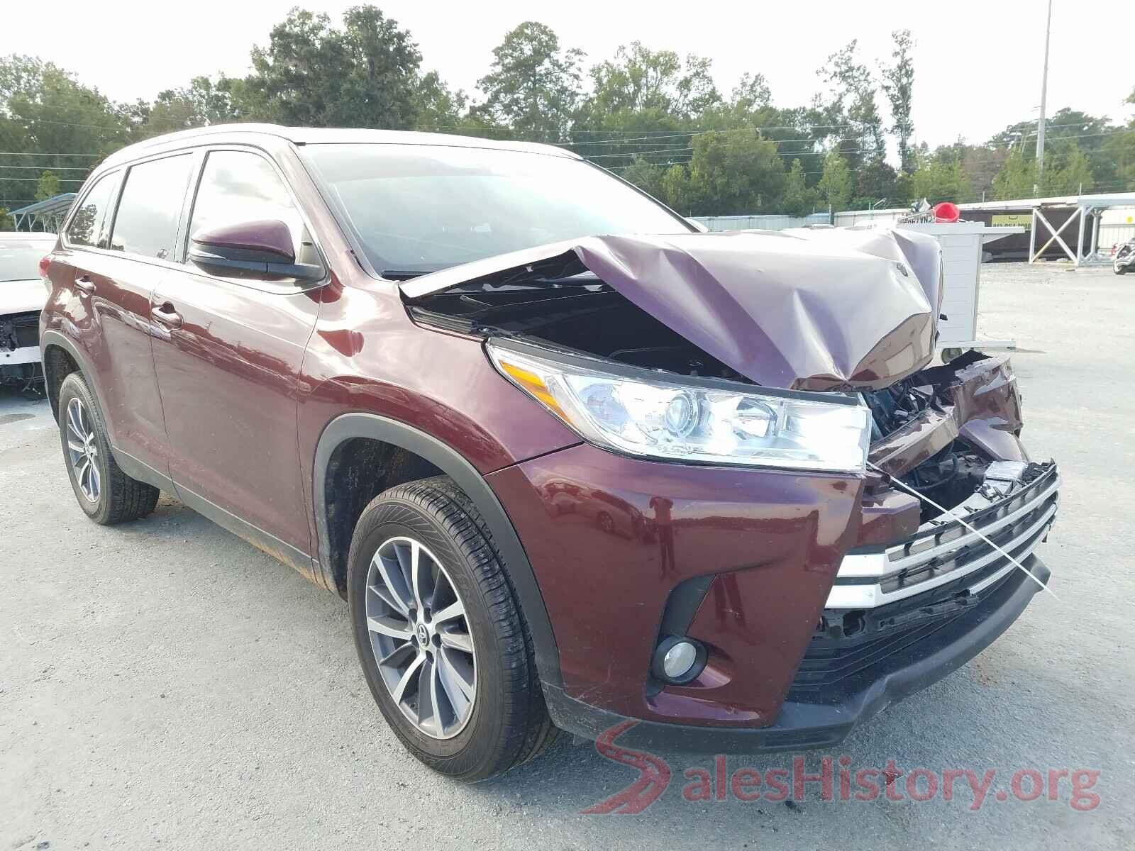 5TDKZRFH1KS291348 2019 TOYOTA HIGHLANDER