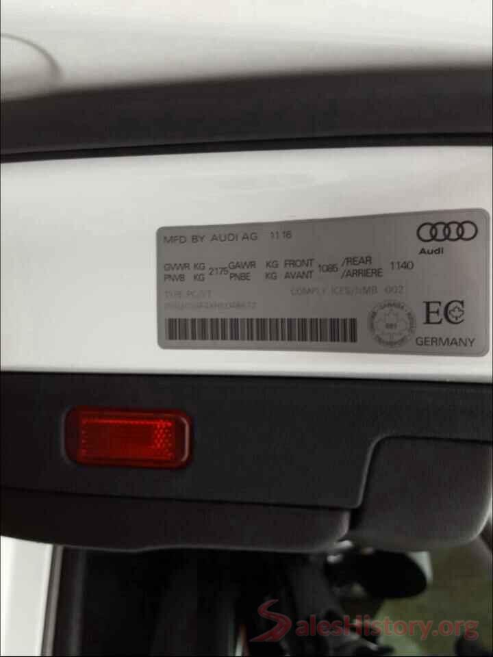 WAUANAF4XHN048672 2017 AUDI A4