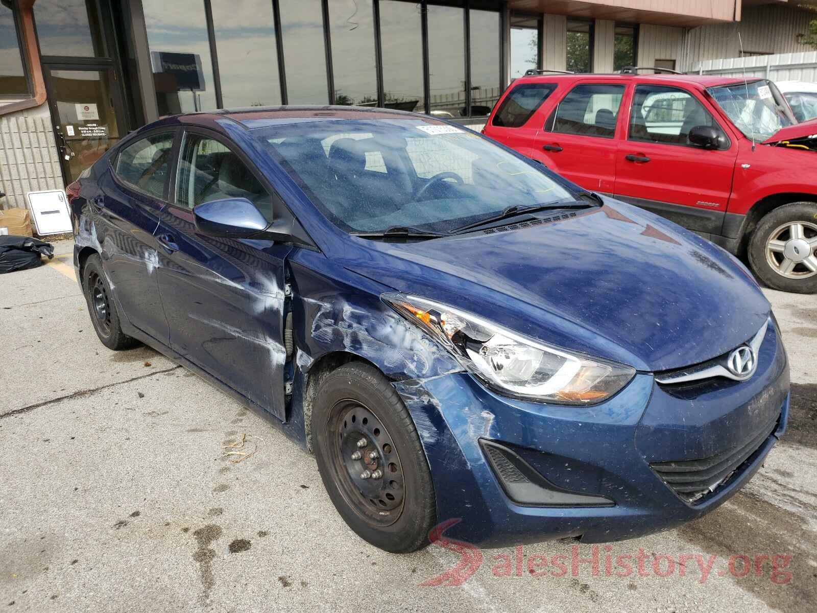 5NPDH4AE8GH703466 2016 HYUNDAI ELANTRA