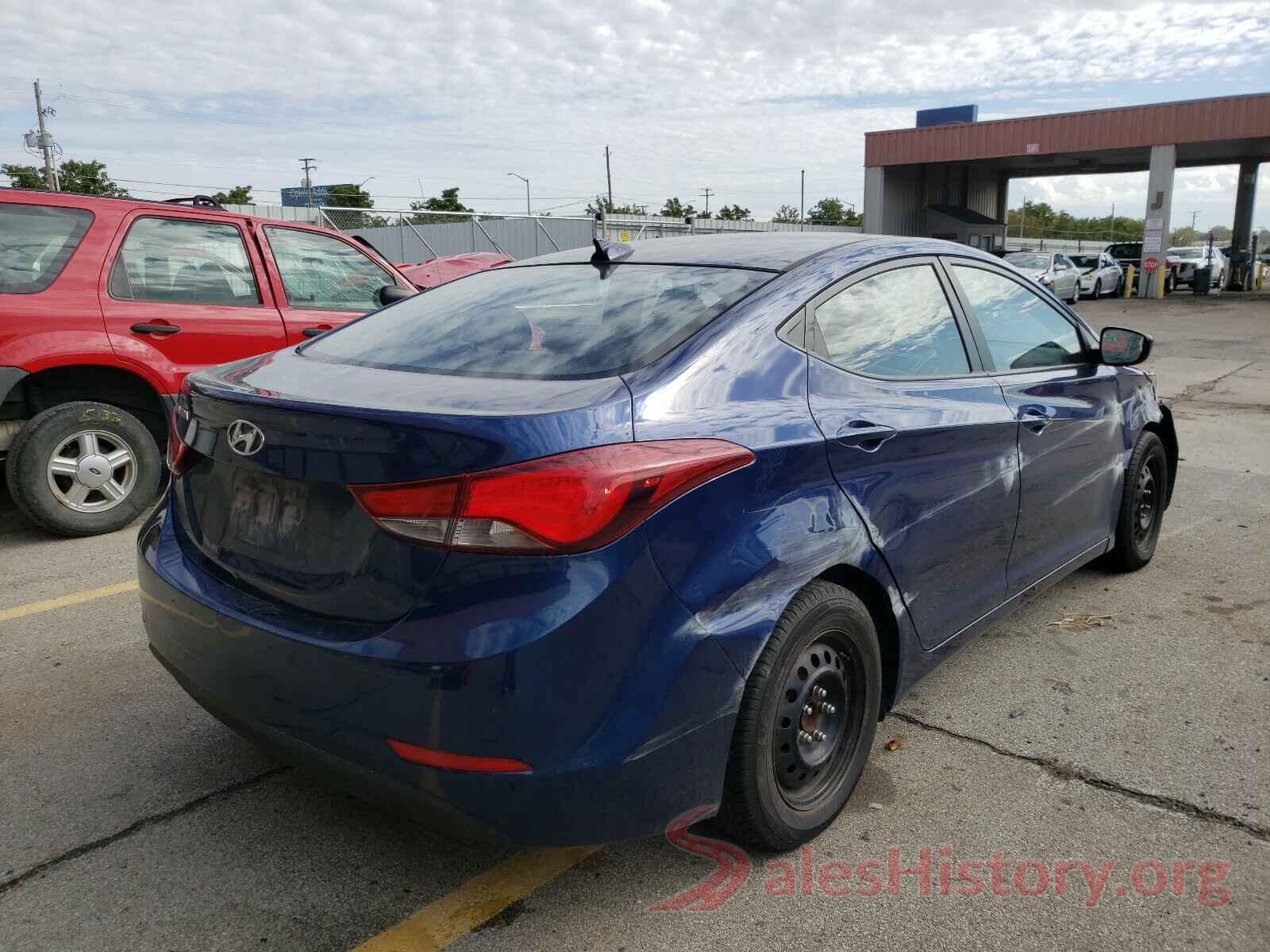 5NPDH4AE8GH703466 2016 HYUNDAI ELANTRA