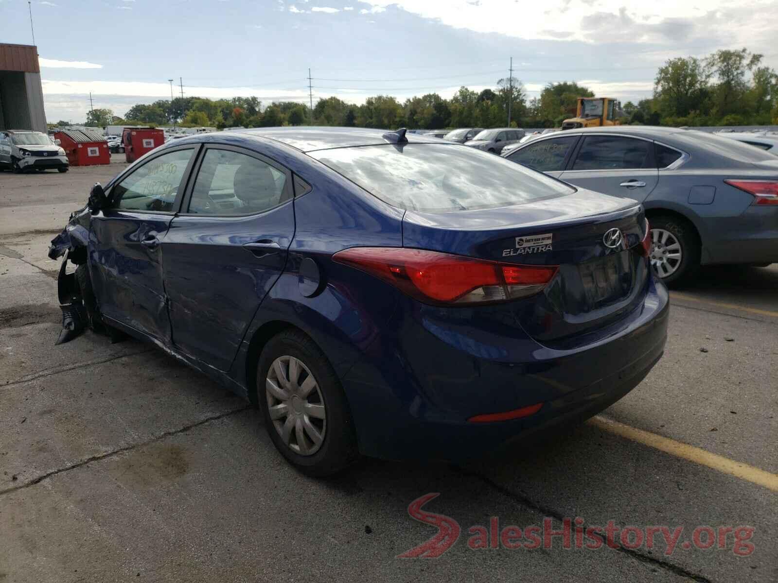 5NPDH4AE8GH703466 2016 HYUNDAI ELANTRA