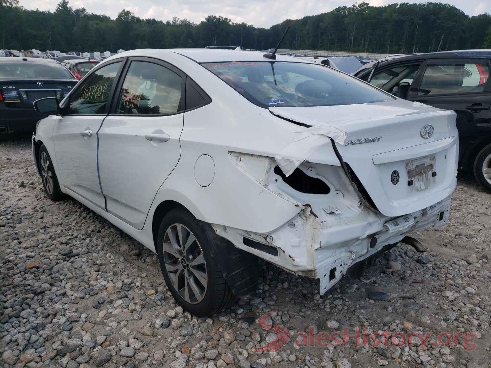 KMHCT4AE9HU337580 2017 HYUNDAI ACCENT