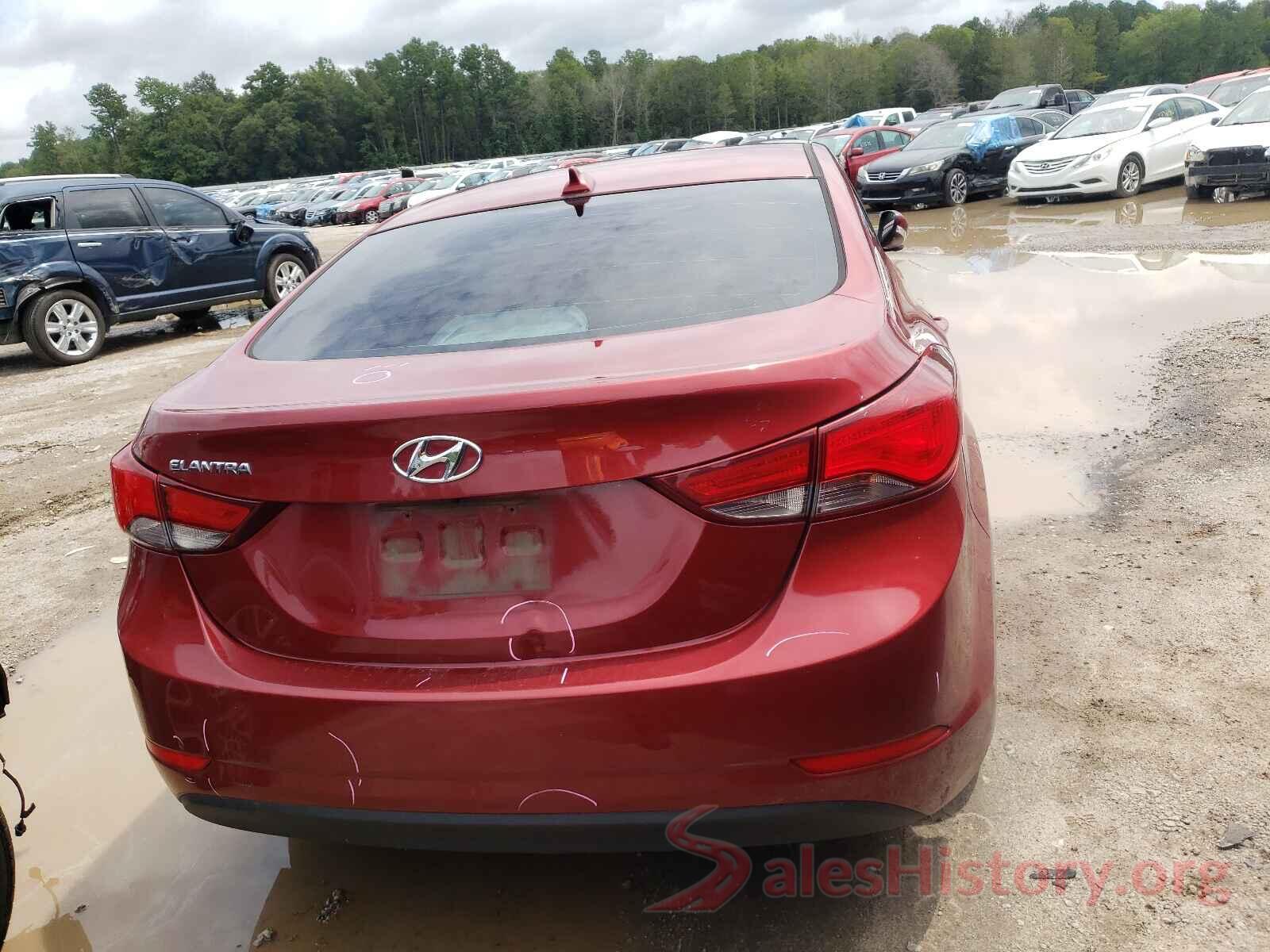 5NPDH4AE9GH675158 2016 HYUNDAI ELANTRA