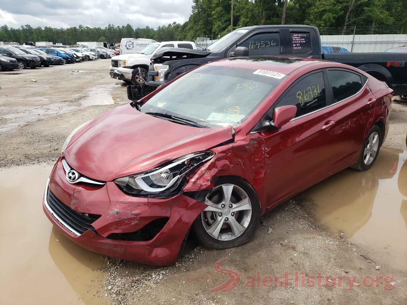 5NPDH4AE9GH675158 2016 HYUNDAI ELANTRA