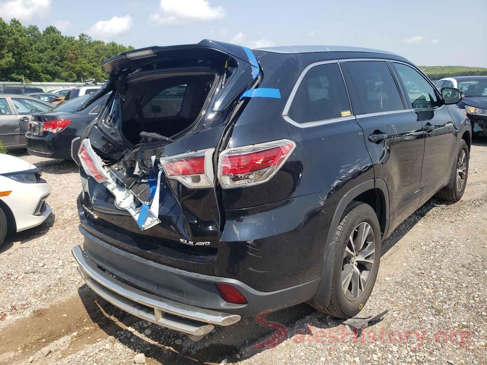 5TDJKRFH3GS501830 2016 TOYOTA HIGHLANDER