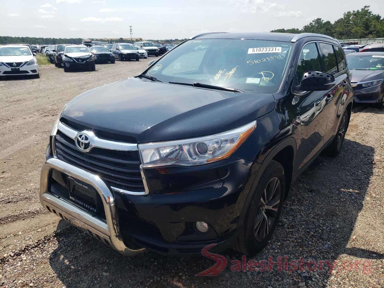 5TDJKRFH3GS501830 2016 TOYOTA HIGHLANDER