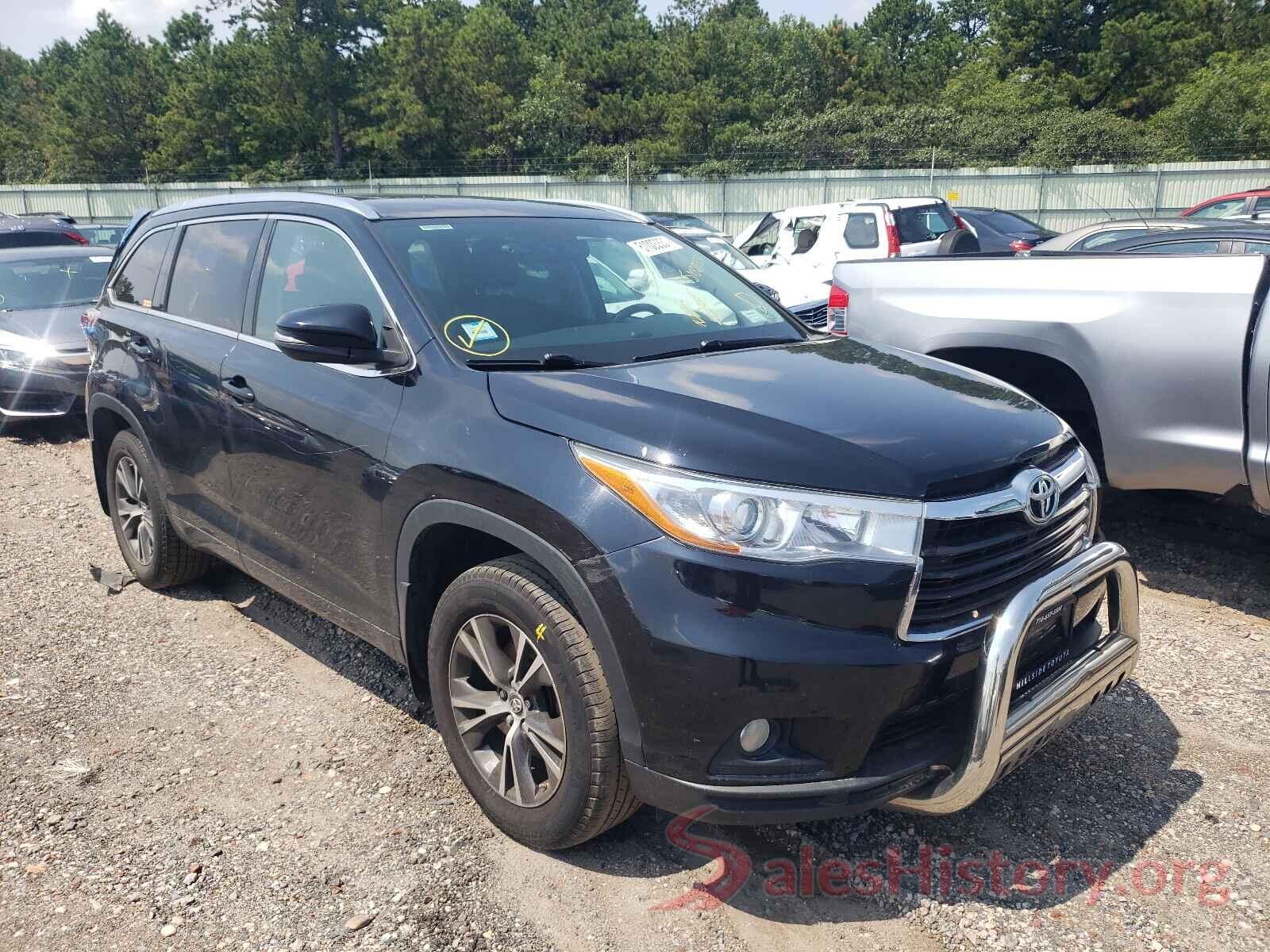 5TDJKRFH3GS501830 2016 TOYOTA HIGHLANDER