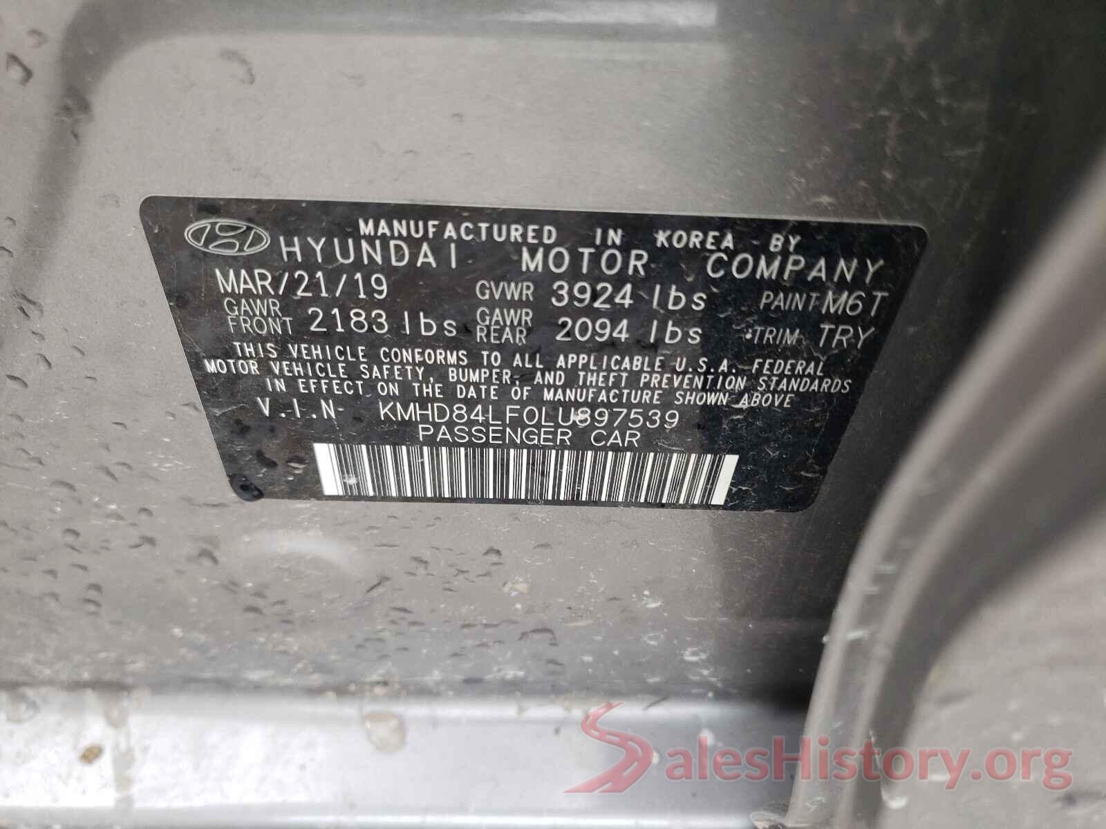 KMHD84LF0LU897539 2020 HYUNDAI ELANTRA