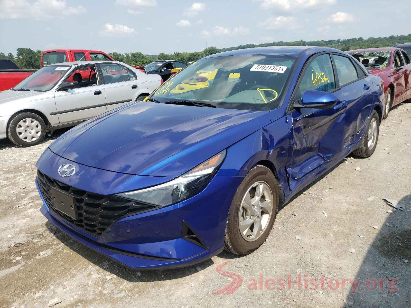 5NPLL4AG2MH013736 2021 HYUNDAI ELANTRA