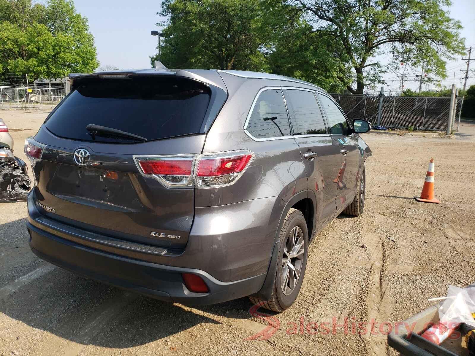 5TDJKRFHXGS501940 2016 TOYOTA HIGHLANDER