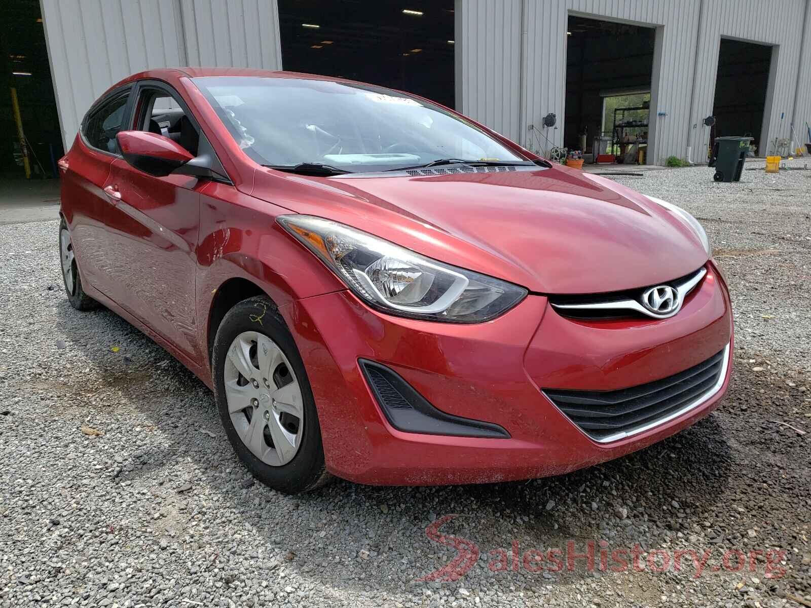 5NPDH4AEXGH774491 2016 HYUNDAI ELANTRA