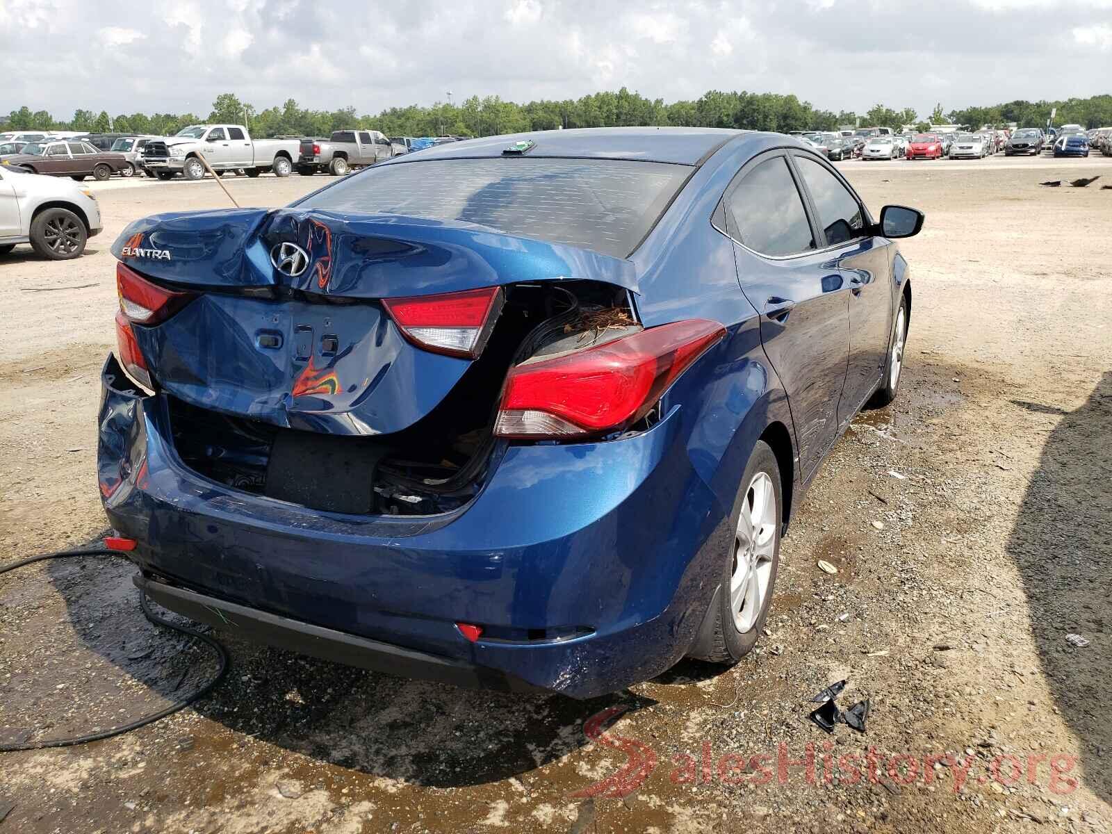 KMHDH4AEXGU558190 2016 HYUNDAI ELANTRA