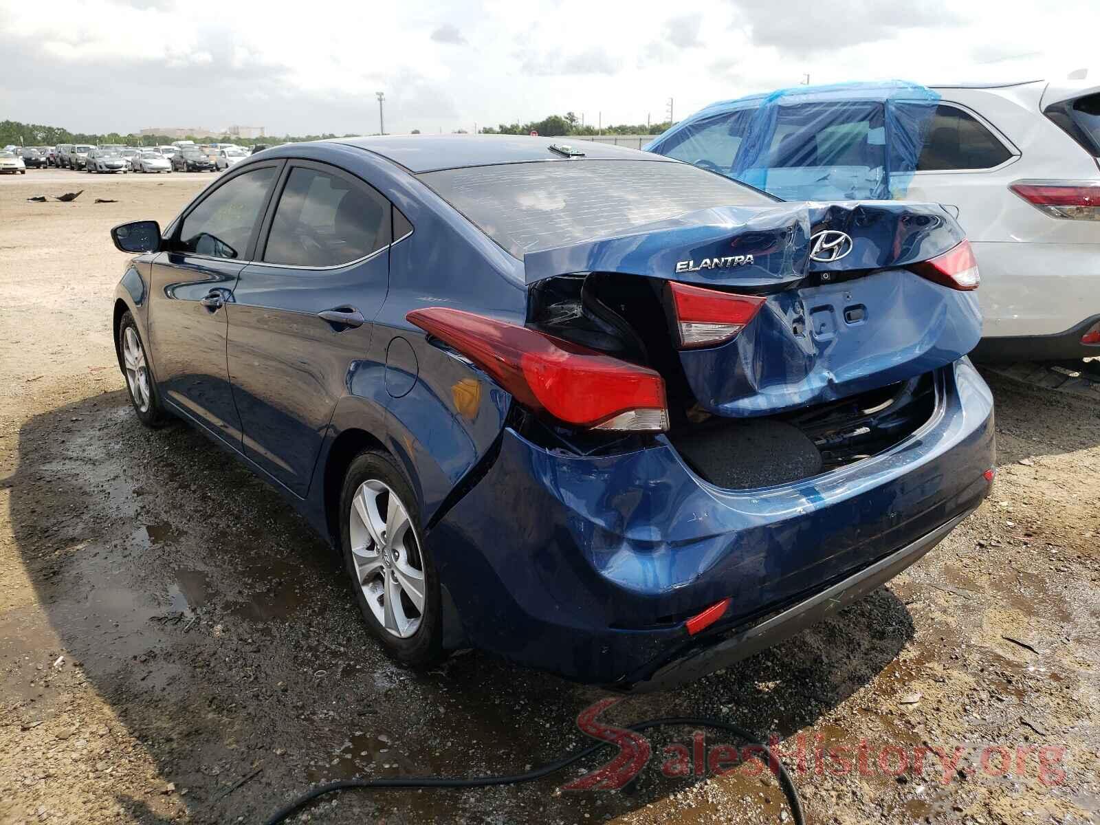 KMHDH4AEXGU558190 2016 HYUNDAI ELANTRA