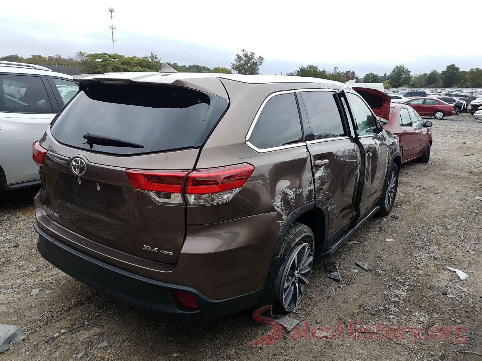 5TDJZRFH6KS918508 2019 TOYOTA HIGHLANDER