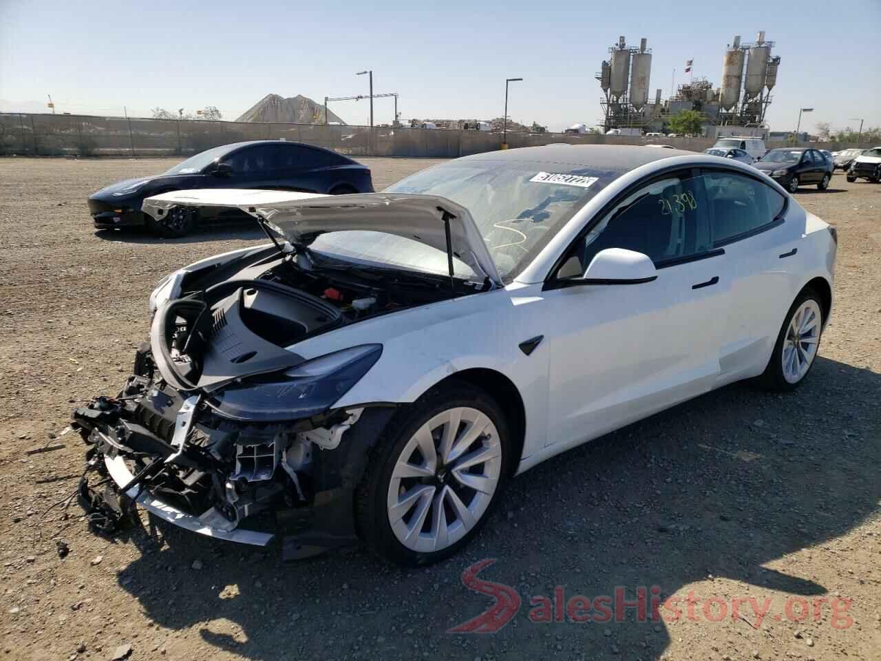 5YJ3E1EB4NF143931 2022 TESLA MODEL 3