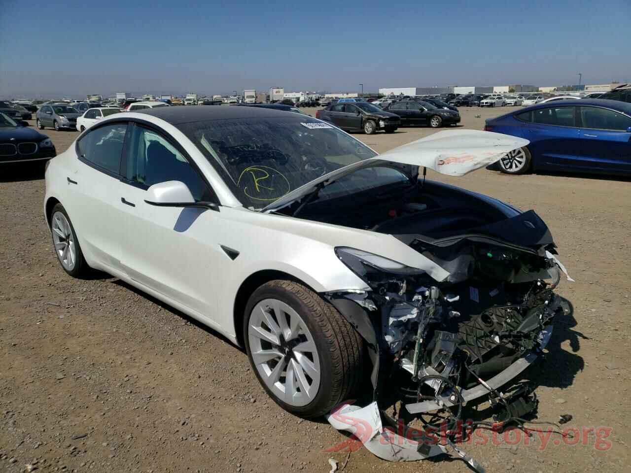 5YJ3E1EB4NF143931 2022 TESLA MODEL 3