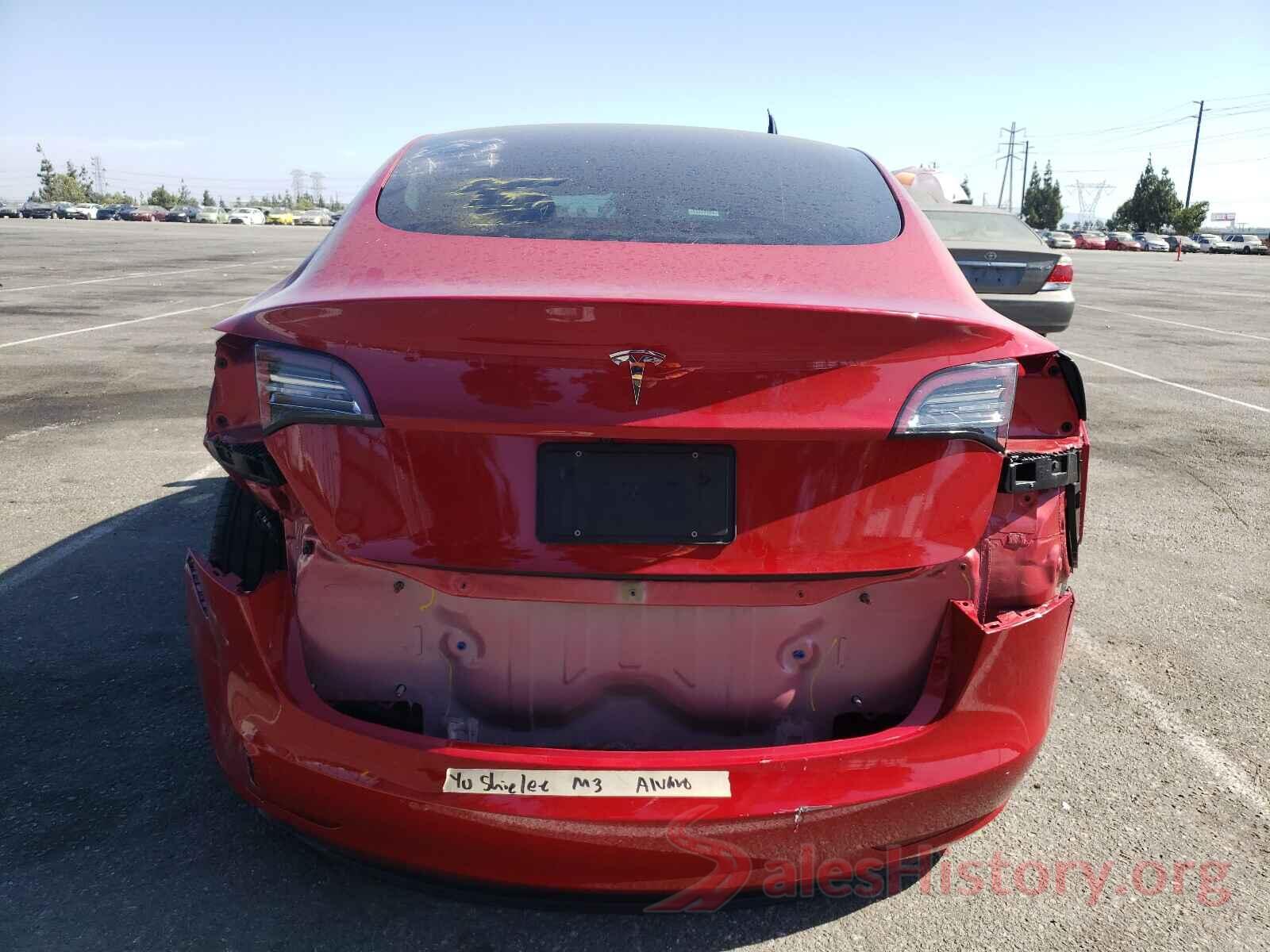 5YJ3E1EA8MF843182 2021 TESLA MODEL 3