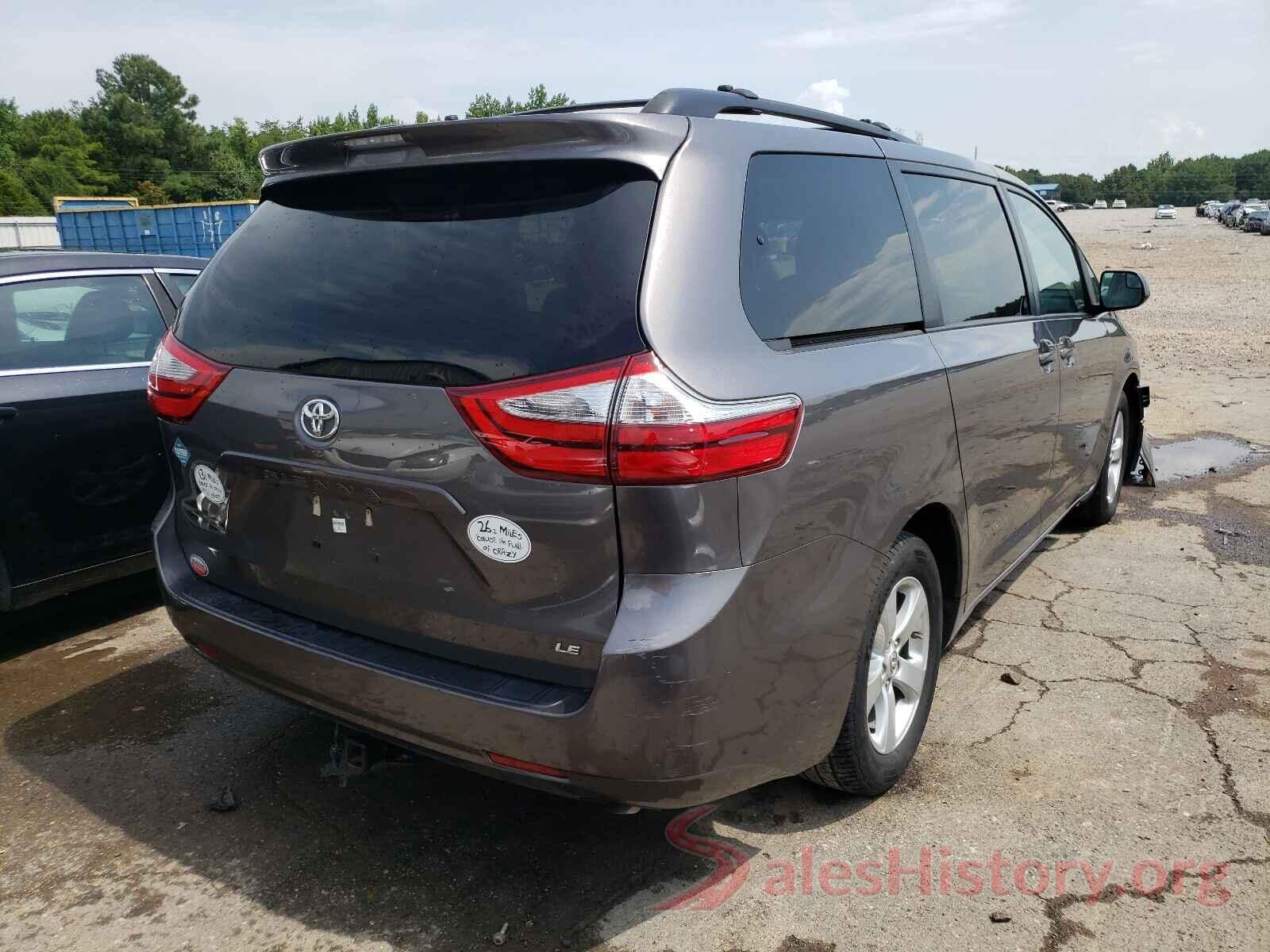 5TDKZ3DC9HS811552 2017 TOYOTA SIENNA