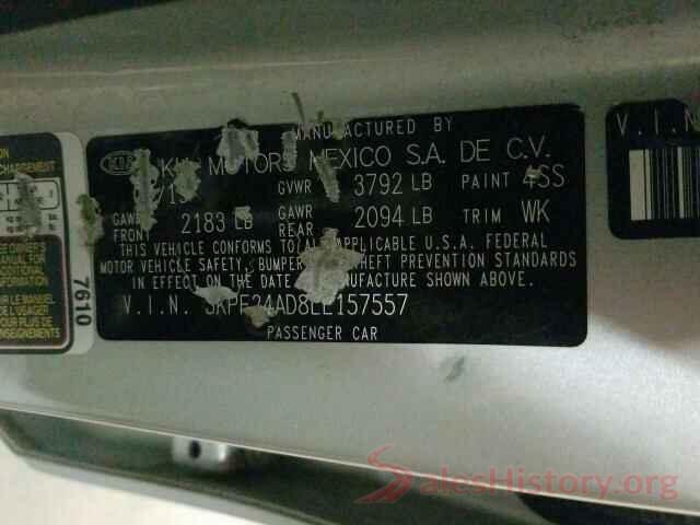 3KPF24AD8LE157557 2020 KIA FORTE