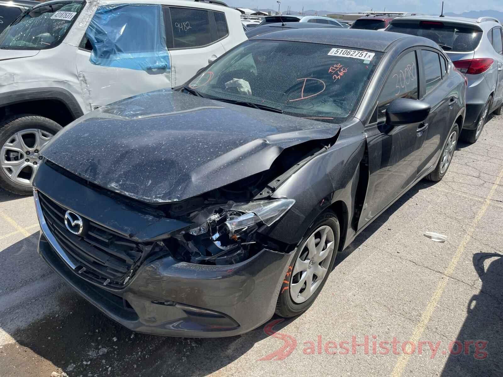 3MZBN1U77HM154055 2017 MAZDA 3