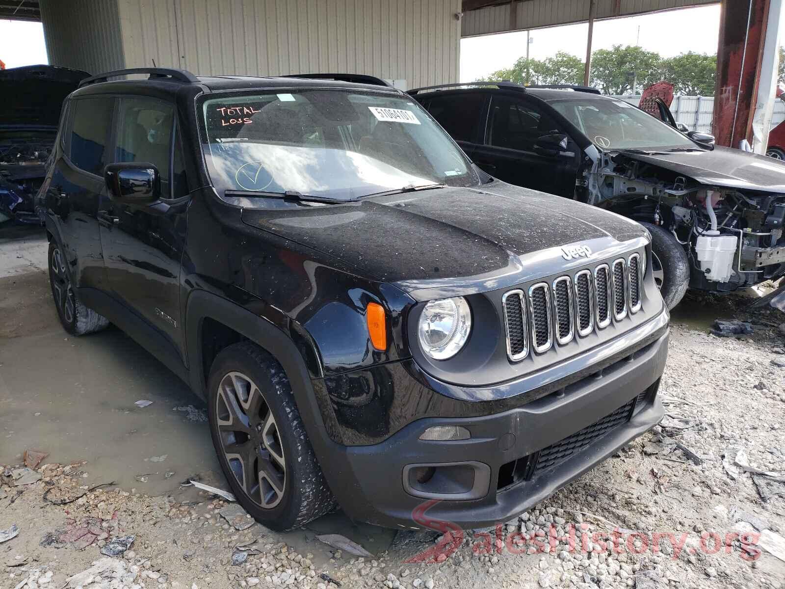 ZACCJABT4GPE18654 2016 JEEP RENEGADE