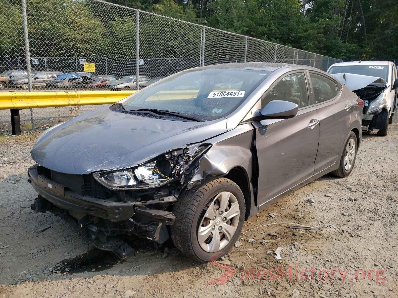 KMHDH4AE9GU645868 2016 HYUNDAI ELANTRA