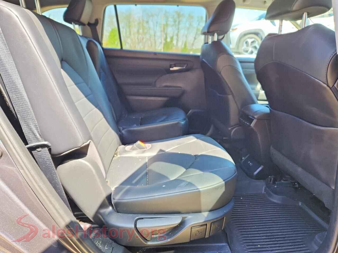 2021 TOYOTA HIGHLANDER VIN 5TDHZRBH5MS107497, VIN plate