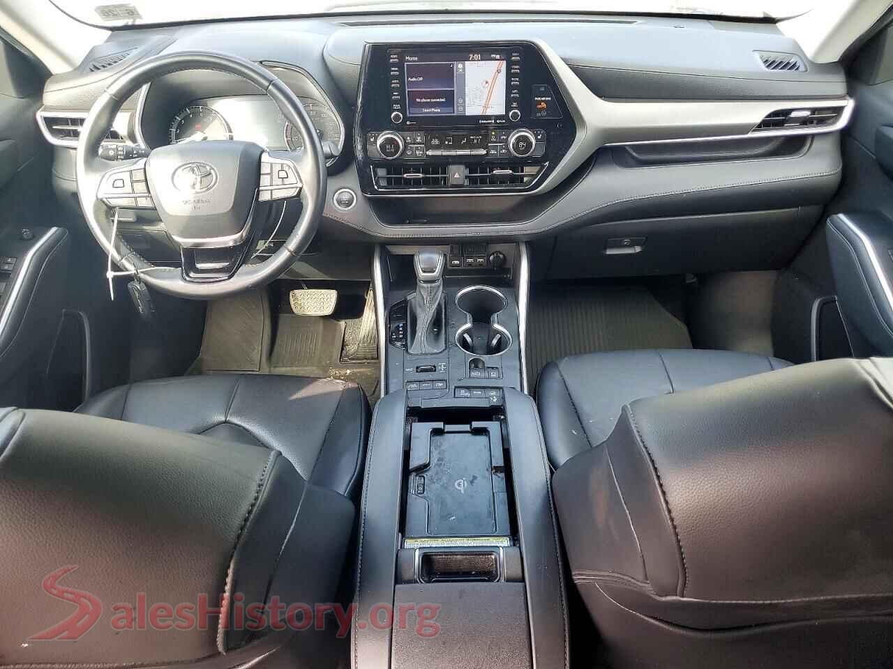 2021 TOYOTA HIGHLANDER VIN 5TDHZRBH5MS107497, interior dashboard