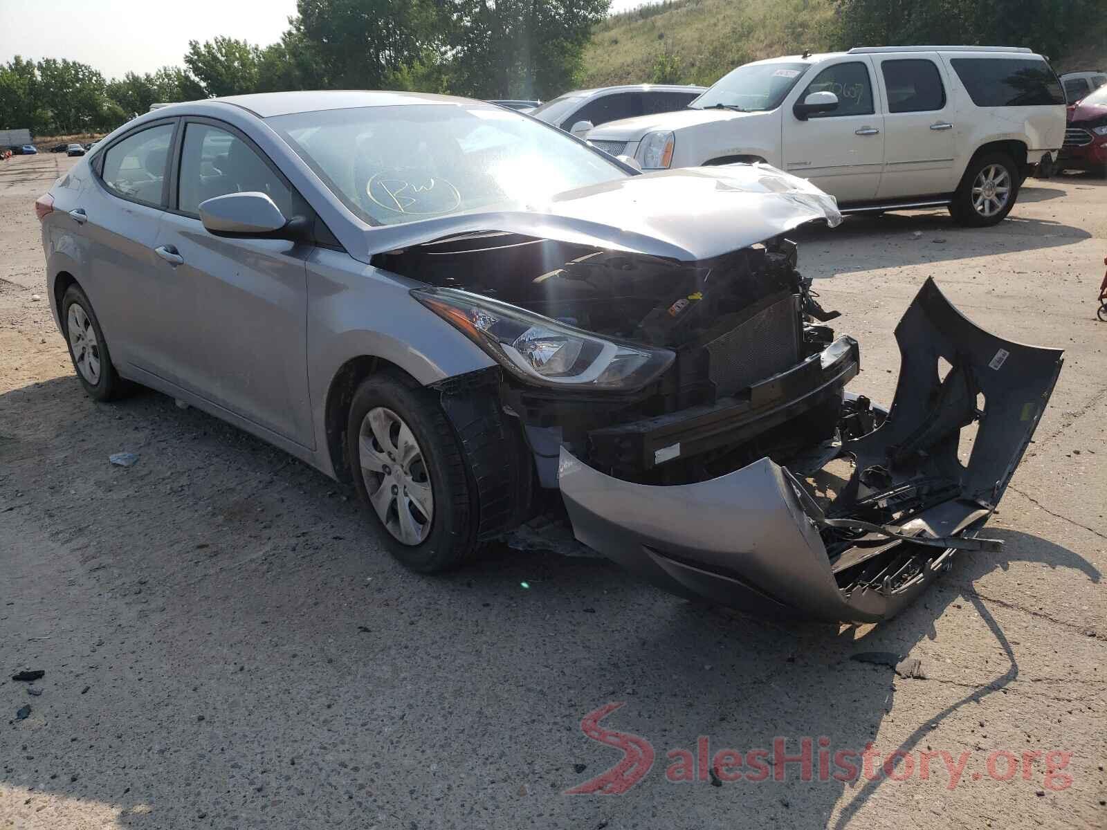 5NPDH4AEXGH765497 2016 HYUNDAI ELANTRA