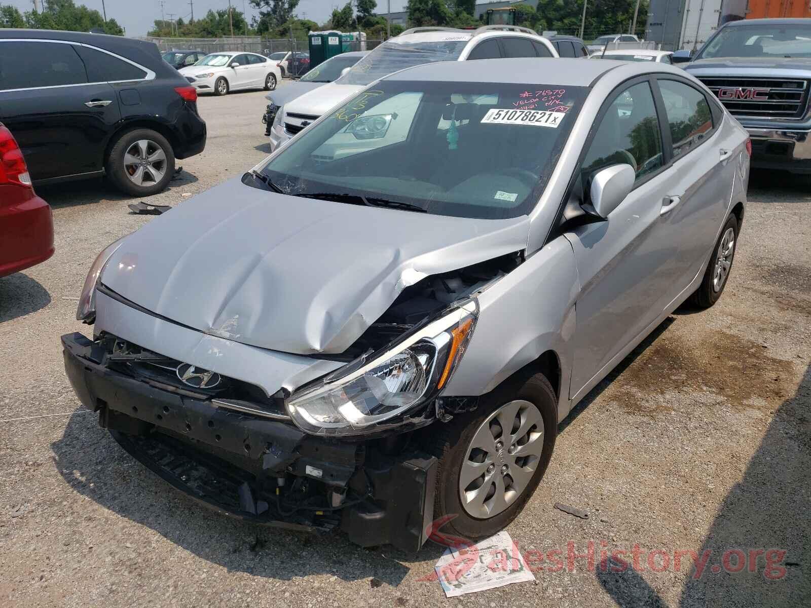 KMHCT4AEXHU315801 2017 HYUNDAI ACCENT