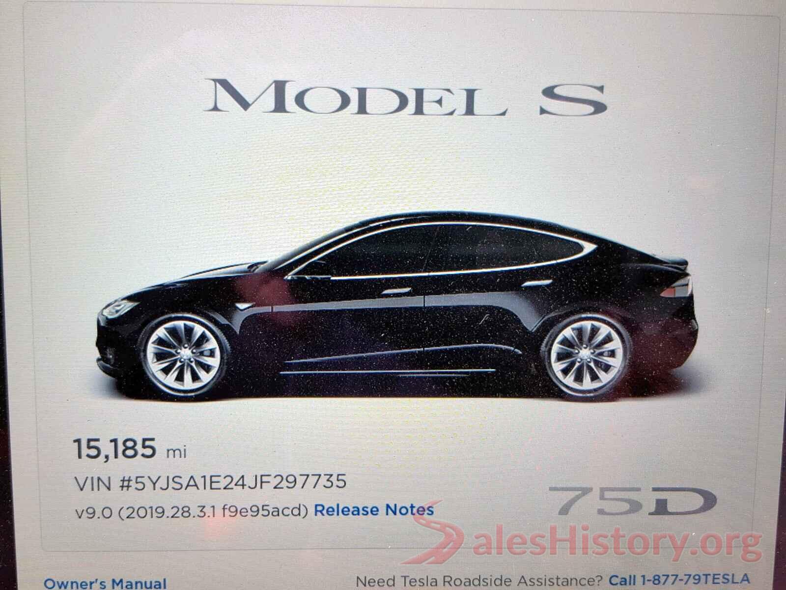 5YJSA1E24JF297735 2018 TESLA MODEL S