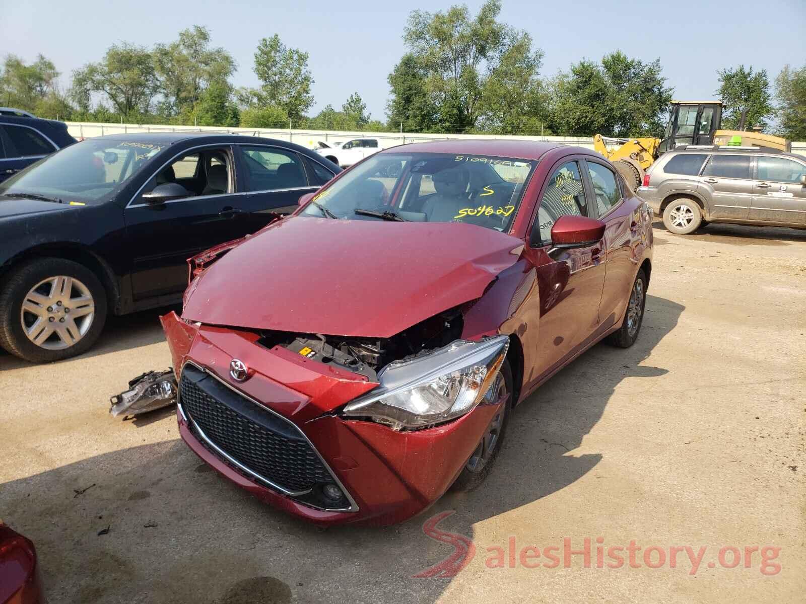 3MYDLBYV8KY504827 2019 TOYOTA YARIS