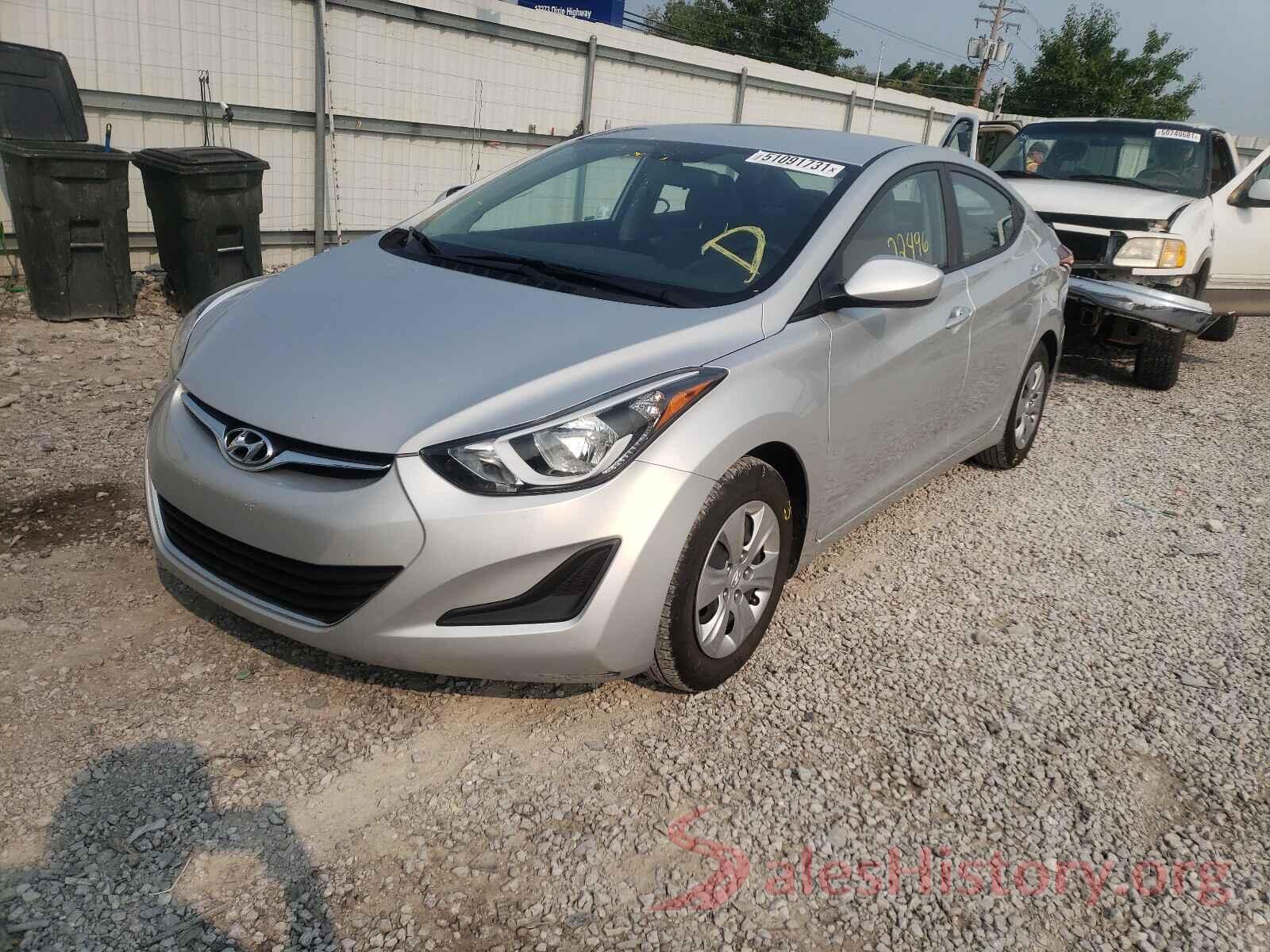 KMHDH4AE9GU530008 2016 HYUNDAI ELANTRA