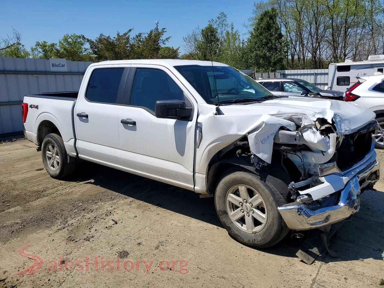 2023 FORD F150 VIN 1FTFW1E50PFA34644, rear 3/4 view