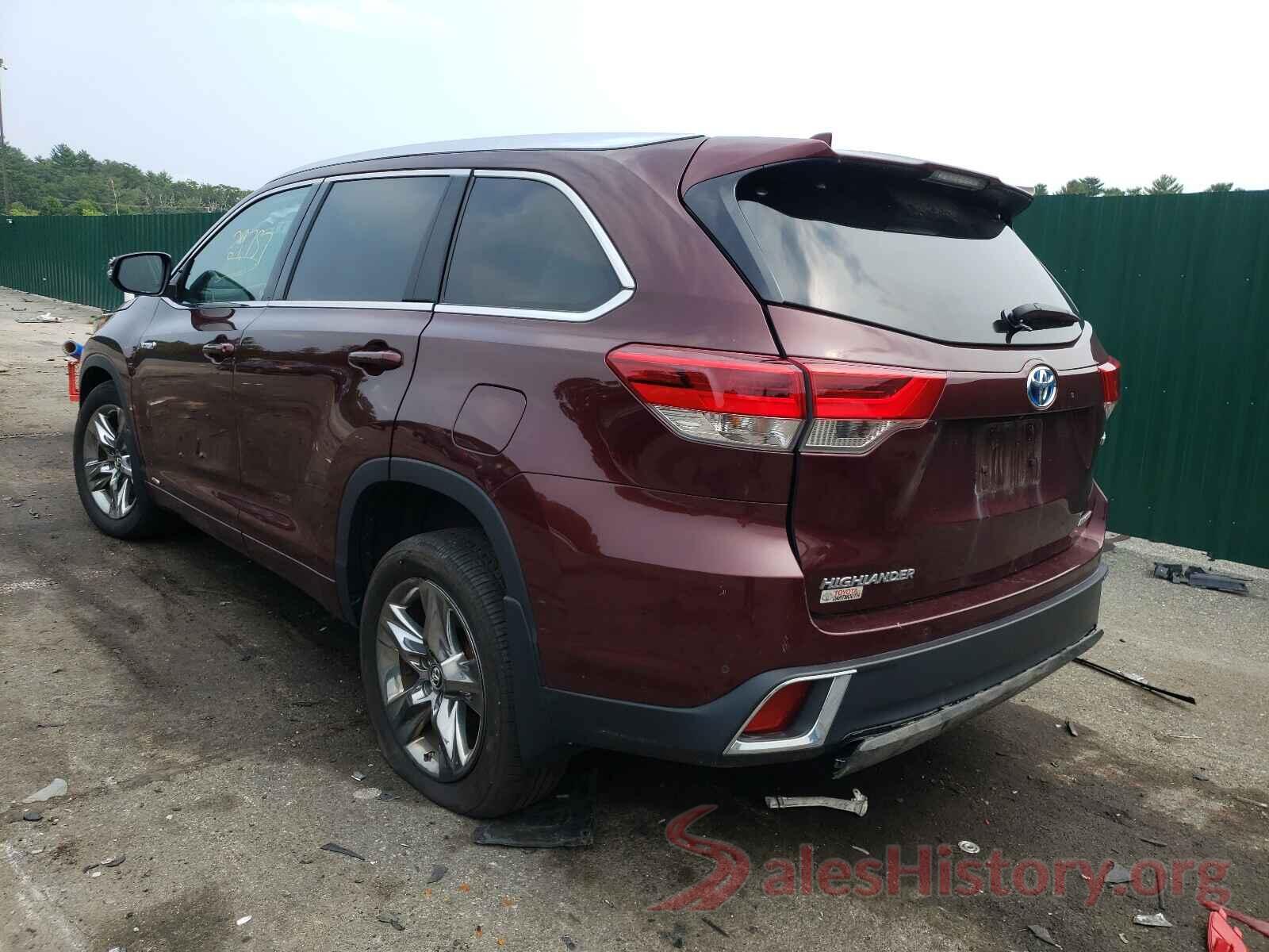 5TDDGRFH0KS075506 2019 TOYOTA HIGHLANDER