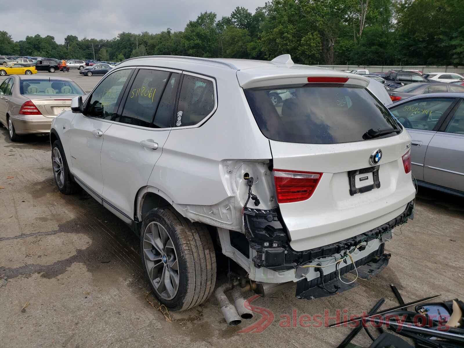 5UXWX9C31H0T20356 2017 BMW X3