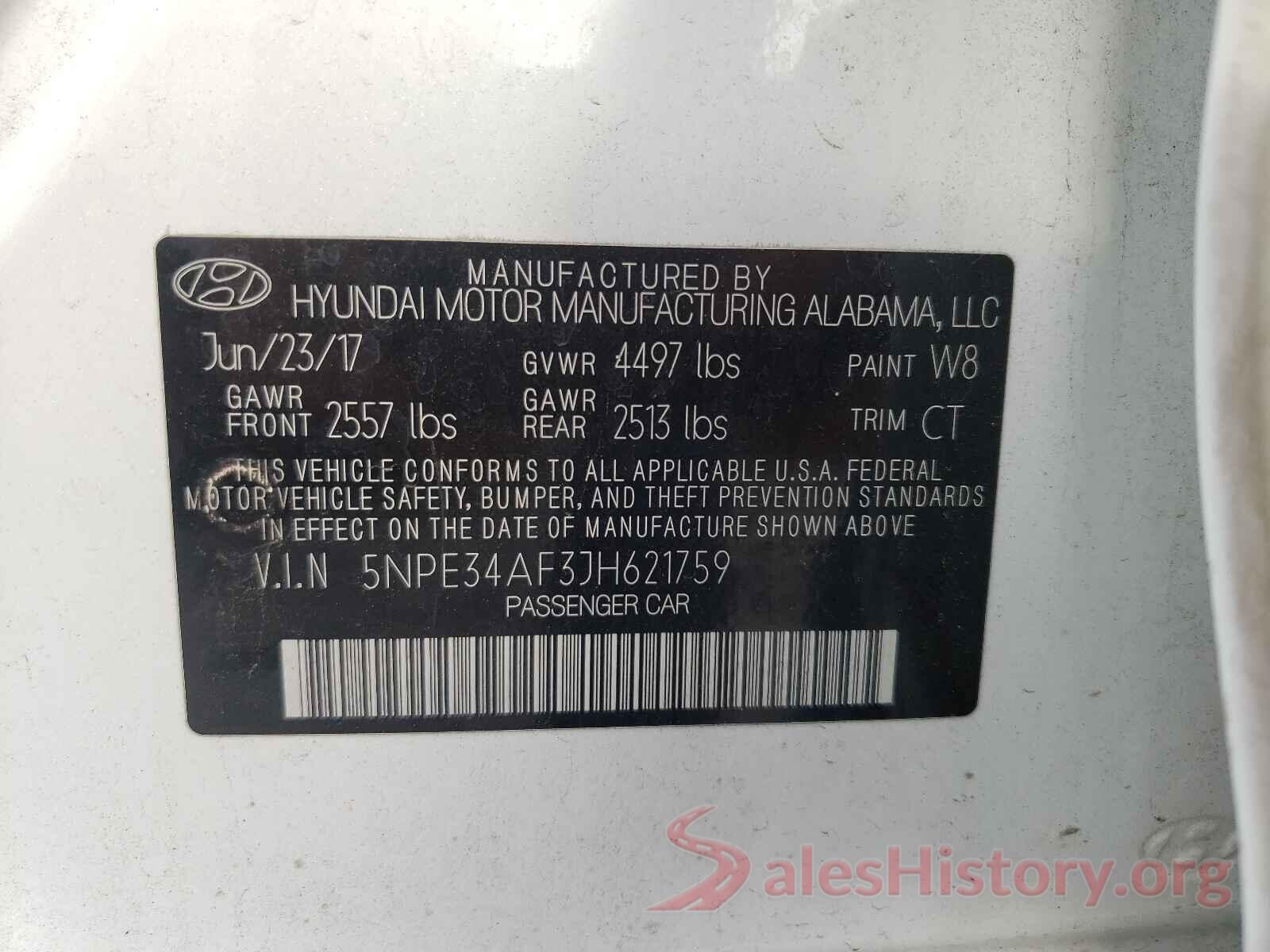 5NPE34AF3JH621759 2018 HYUNDAI SONATA