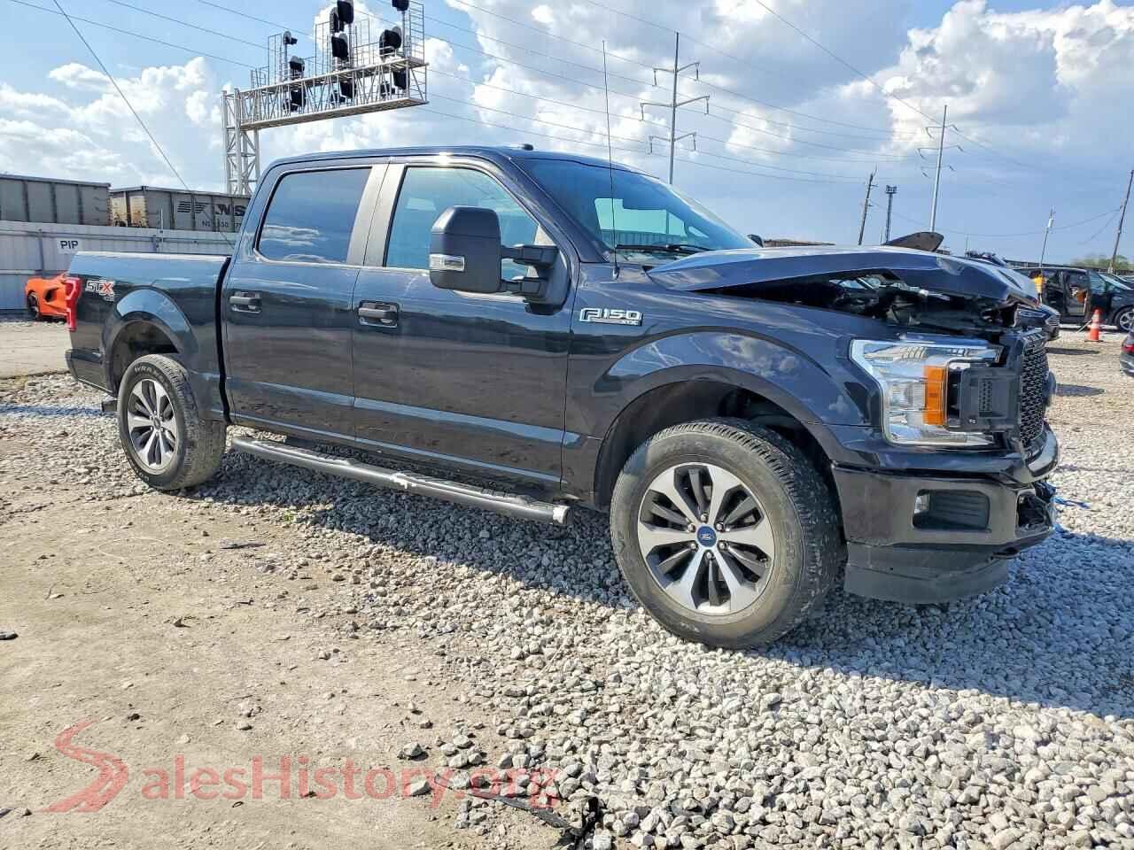 2019 FORD F150 VIN 1FTEW1EPXKFC57814, rear 3/4 view