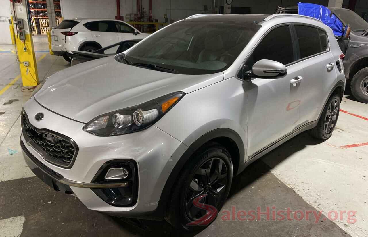 KNDP6CAC7M7876505 2021 KIA SPORTAGE