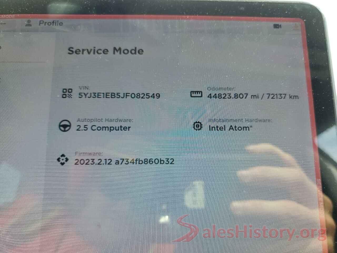 5YJ3E1EB5JF082549 2018 TESLA MODEL 3