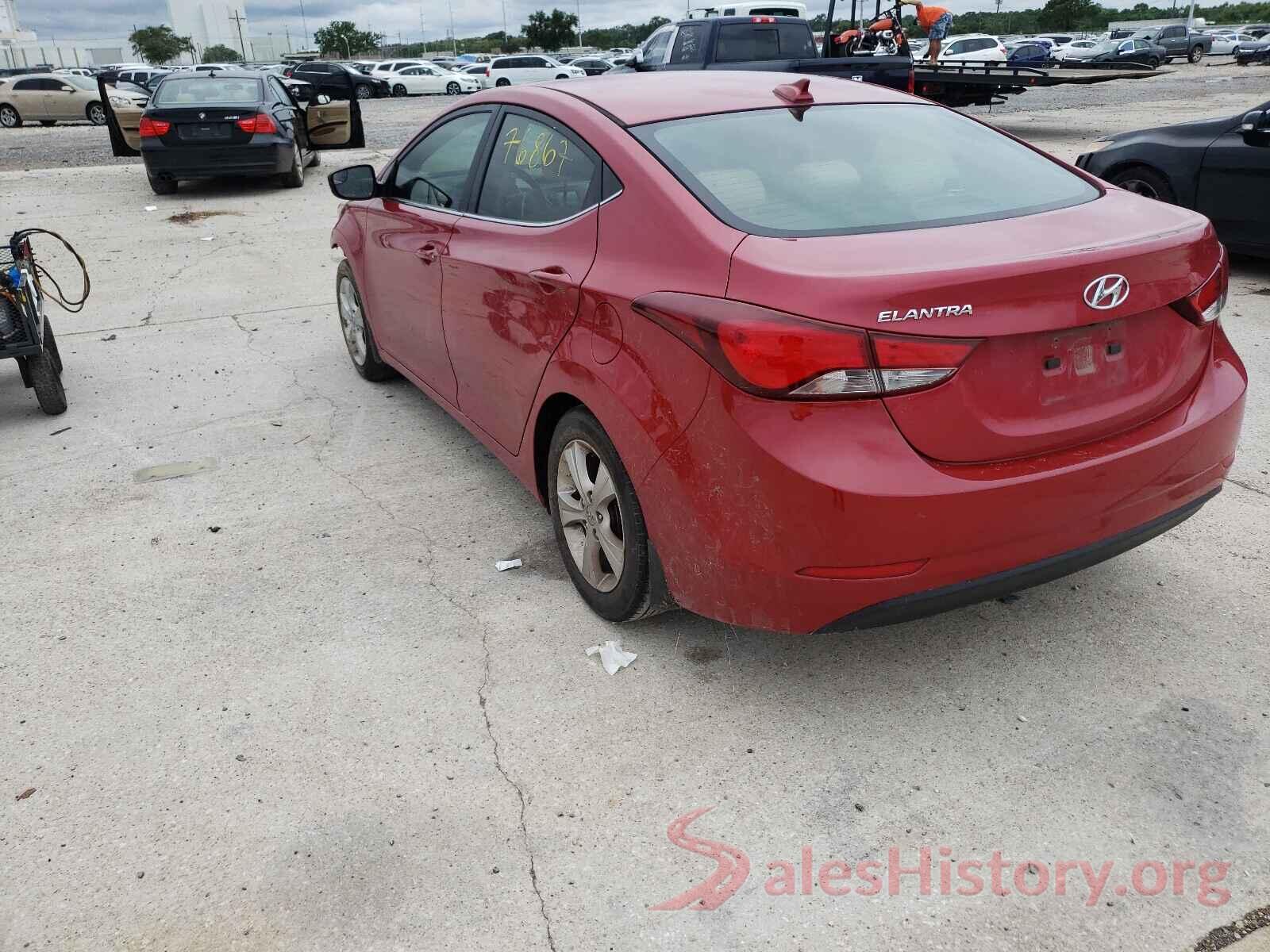 KMHDH4AE9GU555801 2016 HYUNDAI ELANTRA