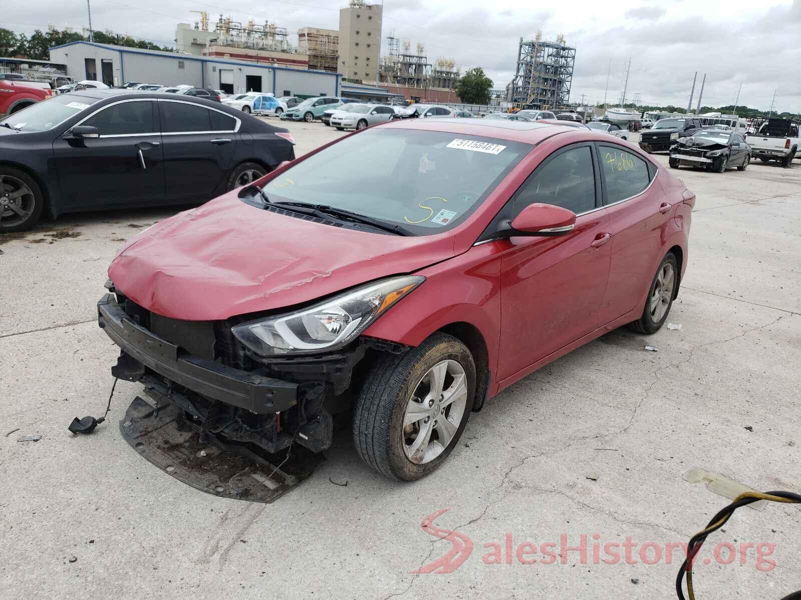 KMHDH4AE9GU555801 2016 HYUNDAI ELANTRA