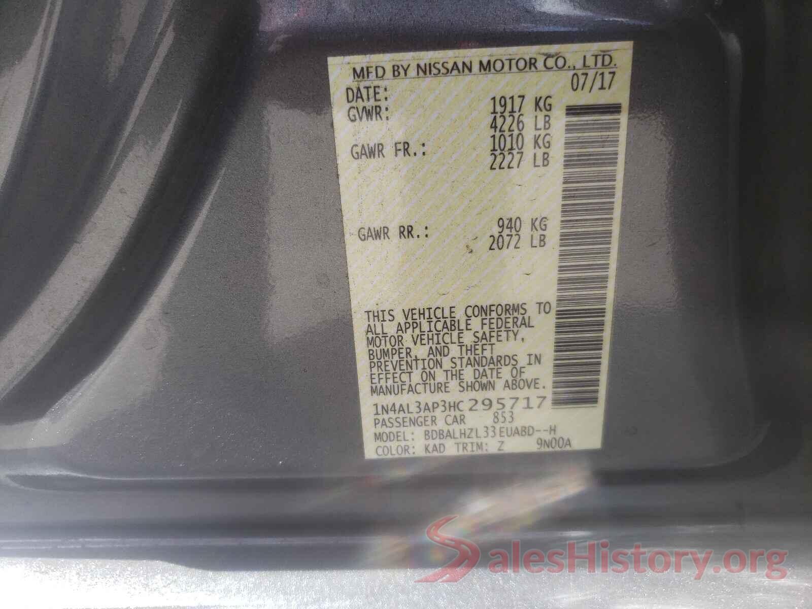 1N4AL3AP3HC295717 2017 NISSAN ALTIMA